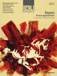 Cover image from the May 2012 issue of British Columbia Medical Journal